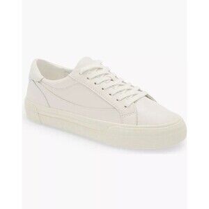 Madewell Sidewalk Low Top Sneakers Leather White Shoes Women Sz 9.5 M Men Sz 8